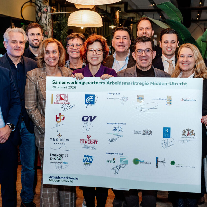 ondertekening convenant arbeidsmarktregio Midden-Utrecht